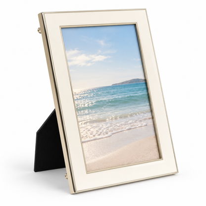 Stephanie Nickel & White Framed Photo Print