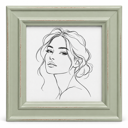 Paloma Distressed Shabby-Chic Framed Photo Print
