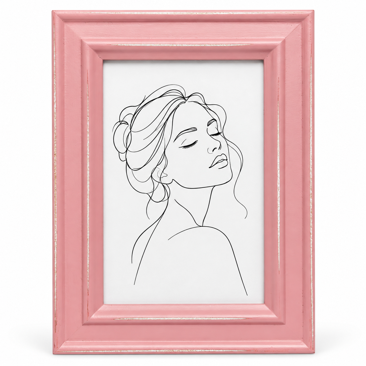 Paloma Distressed Shabby-Chic Framed Photo Print