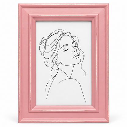 Paloma Distressed Shabby-Chic Framed Photo Print
