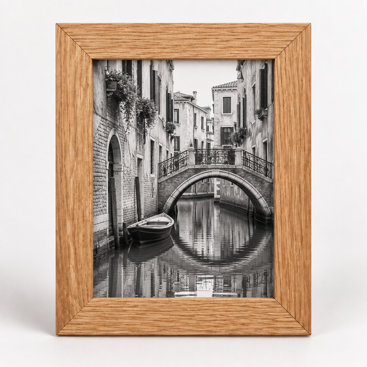 New England Solid Oak Framed Photo Print