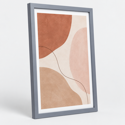 Zurich Light Grey Wood Framed Photo Print