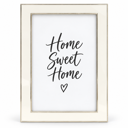 Stephanie Nickel & White Framed Photo Print