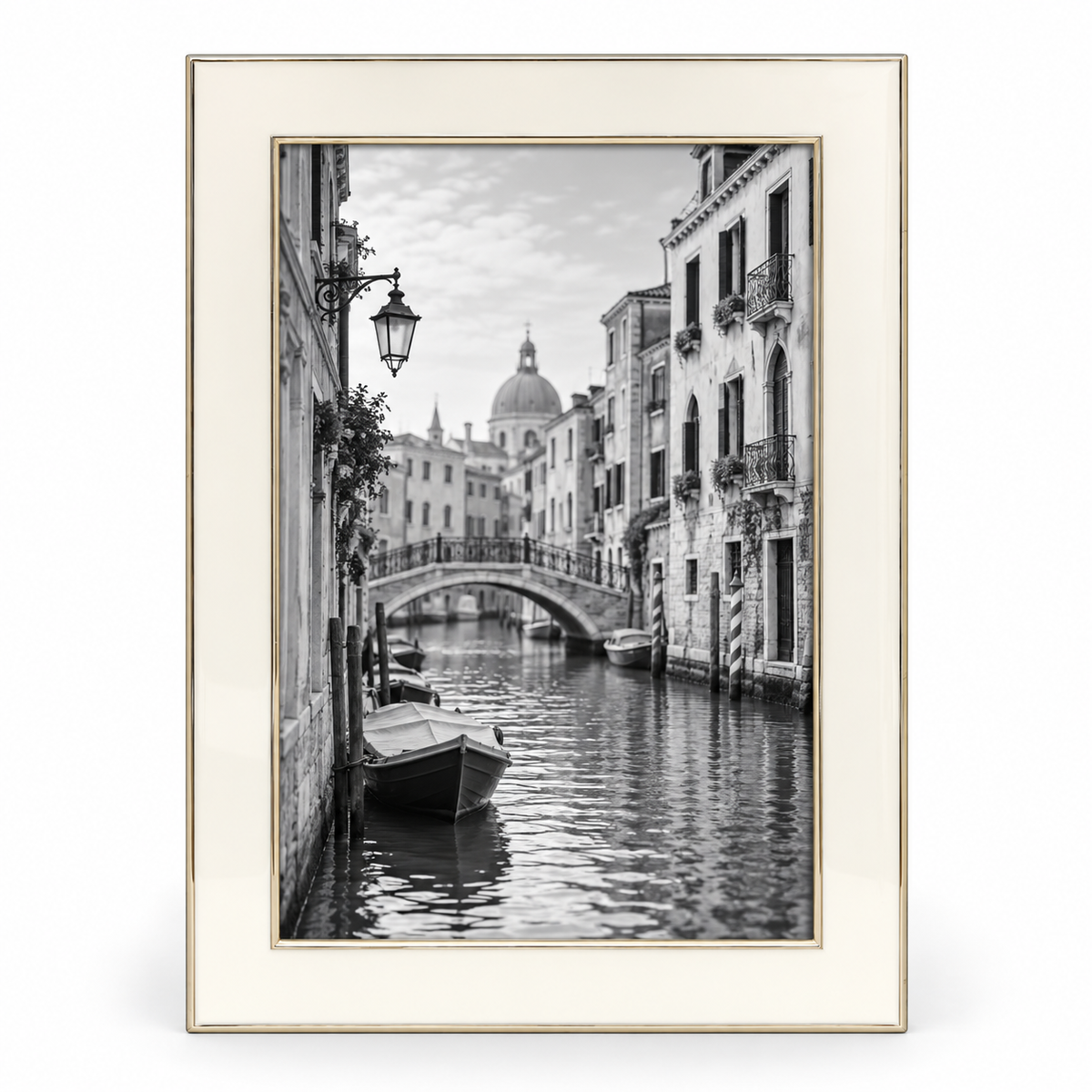 Stephanie Nickel & White Framed Photo Print
