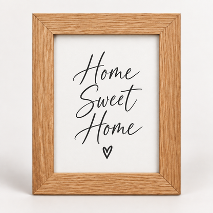 New England Solid Oak Framed Photo Print