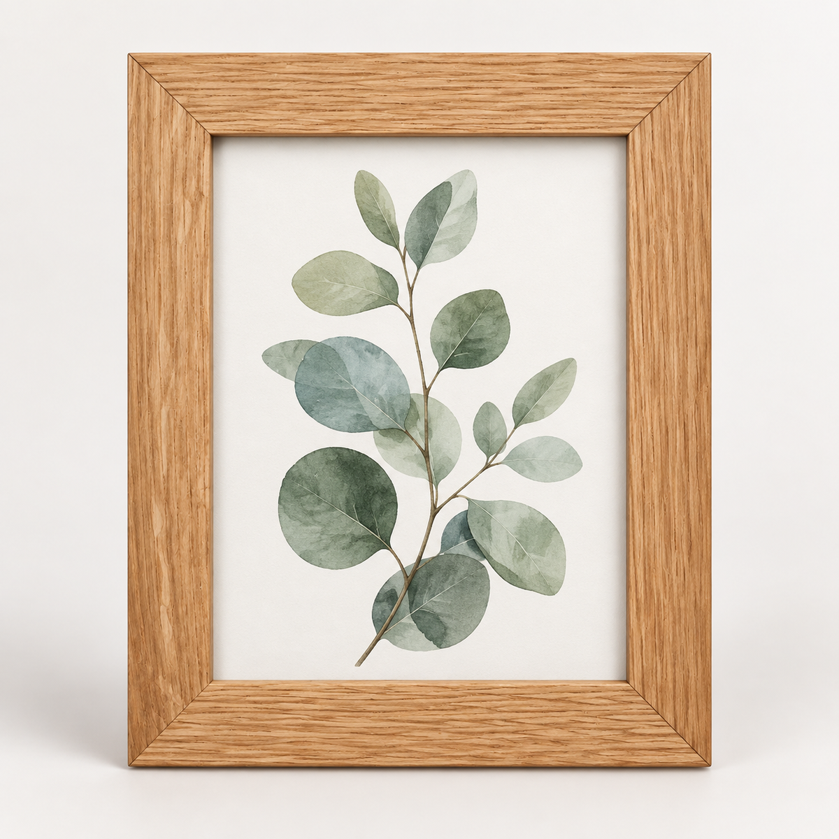 New England Solid Oak Framed Photo Print