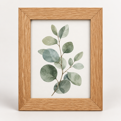 New England Solid Oak Framed Photo Print