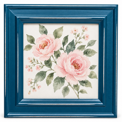 Paloma Distressed Shabby-Chic Framed Photo Print