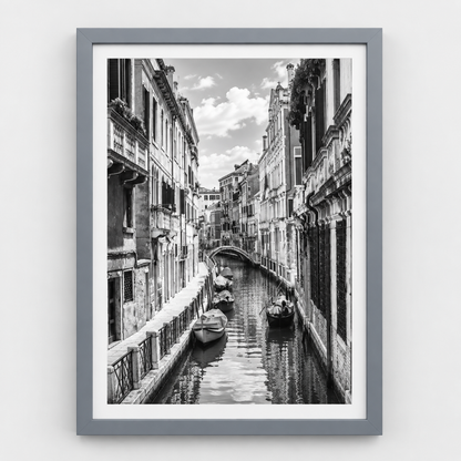 Zurich Light Grey Wood Framed Photo Print