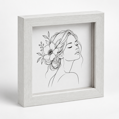 Nordic White Box Framed Photo Print