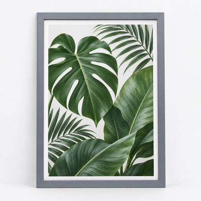 Zurich Light Grey Wood Framed Photo Print