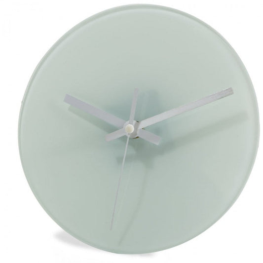 Round Glass Photo Clock - Clear
