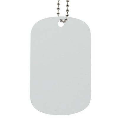Dog Tag Necklace - White