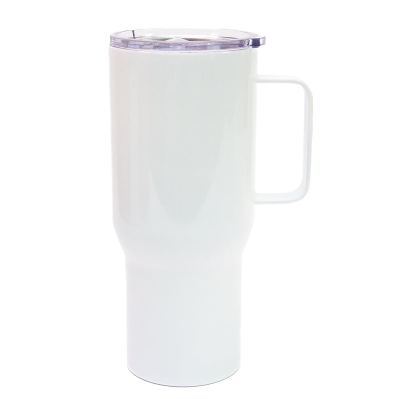 25oz Stainless Steel Travel Tumbler - White