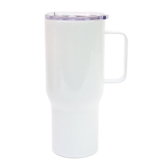 25oz Stainless Steel Travel Tumbler - White